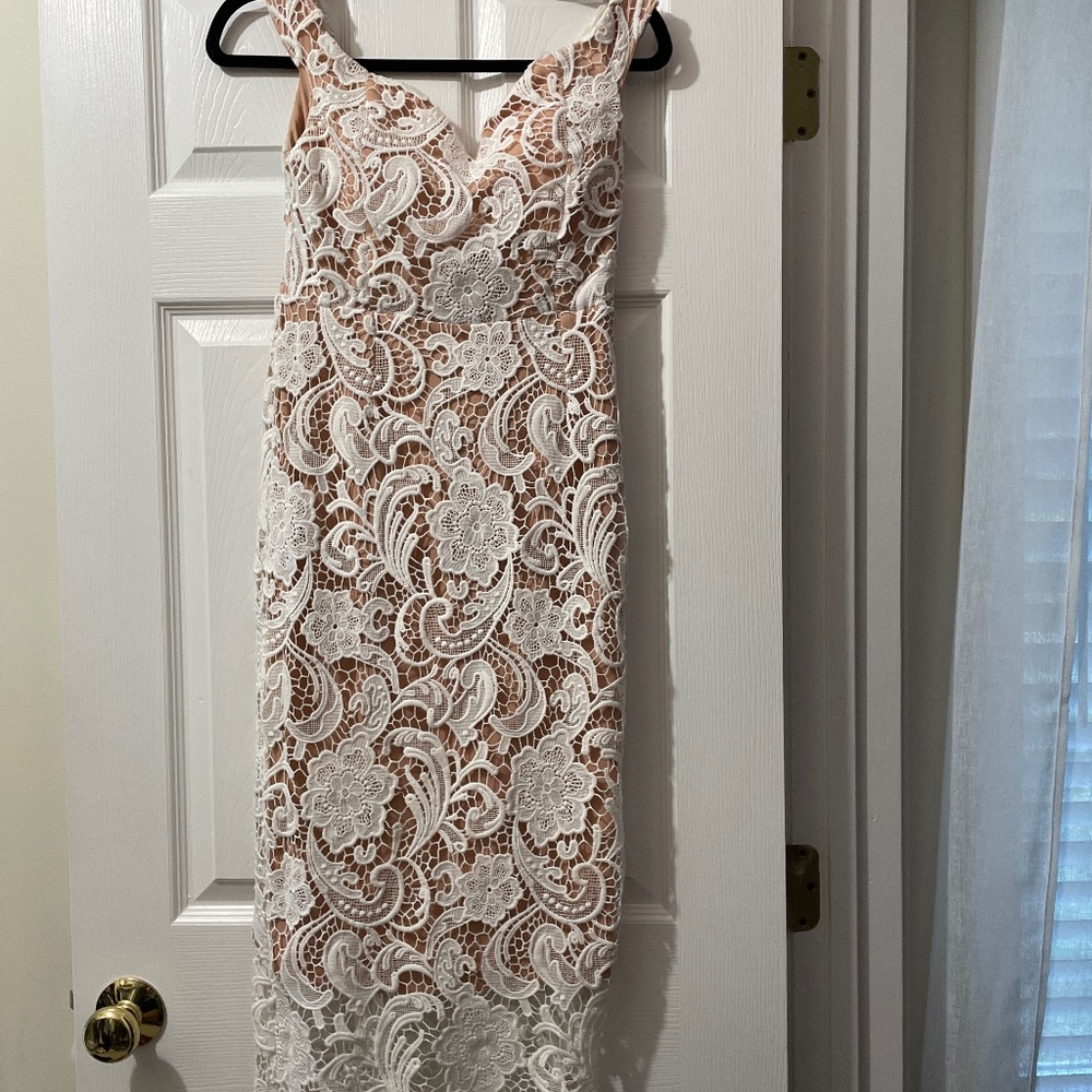 Misguided Lace Midi Dress